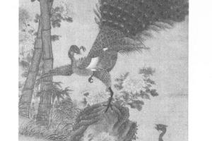 屏开金雀图