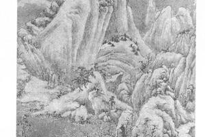 雪景山水图