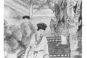 桐荫听颂图