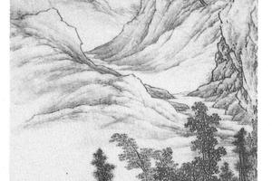山舟泊岸图