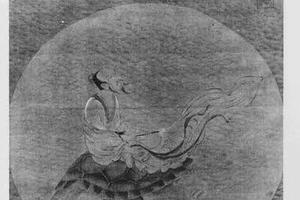 龟乘仙人图