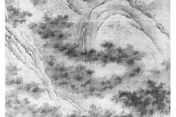 万竿烟雨图轴