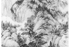 仿王蒙竹籁松涛图轴