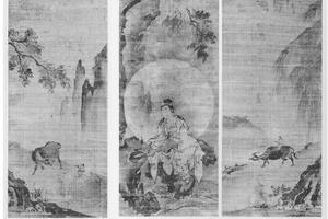 观音·牧牛图(三幅)