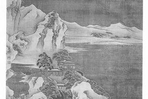 雪景山水图