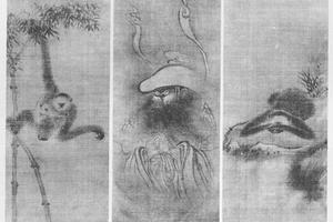 韦駄天图·猿图(三幅)