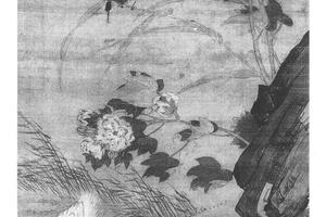 芙蓉白鹭图
