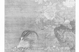 牡丹双鸡图
