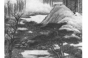 草亭望远图