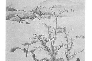 仿元人山水图
