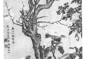 梅花绶带图