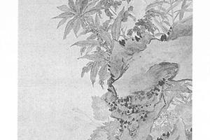 秋阶艳景图
