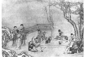 春夜宴桃李园图