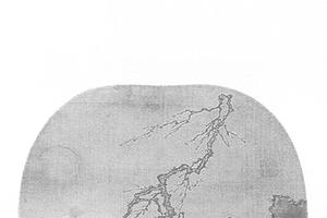 官女图团扇轴装