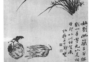 幽兰佛手图