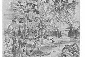 秋景山水图