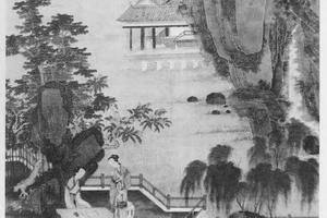 樱阁山水图