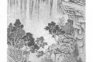 秋景山水图