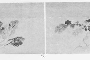 萝萄蕉青图(对幅)