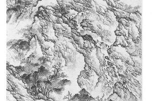 为渠翁作山水