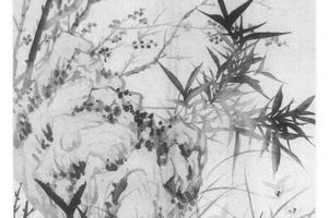 梅竹兰石图