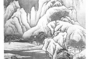 雪景山水