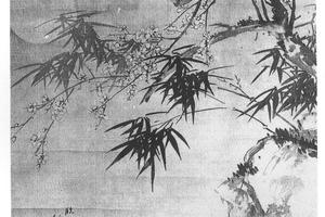 暗香月影图轴