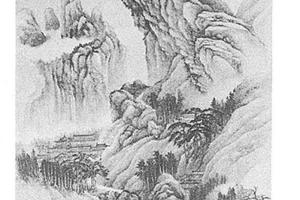 仿巨然夏山图