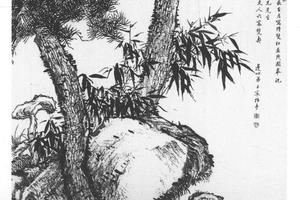 双松并茂图轴