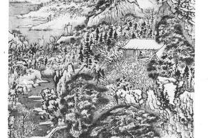 雪景山水