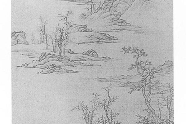 仿倪瓒山水图