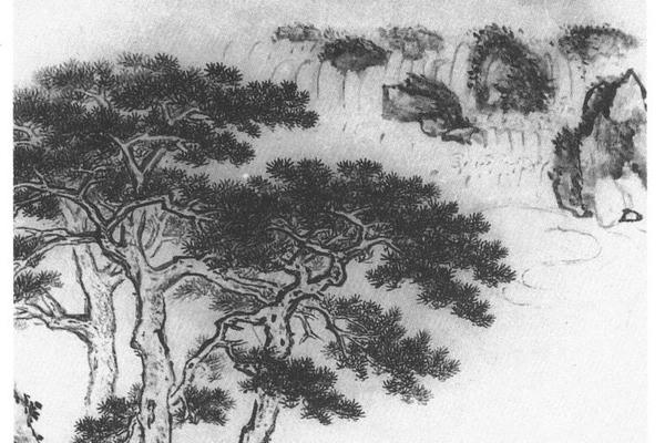 苍林盘石图