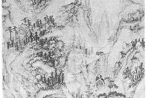 仿王蒙山水图