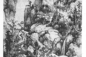 水阁临泉图