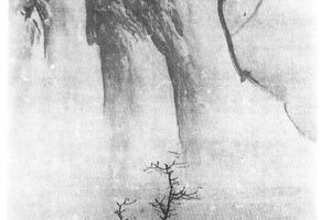 雪中采梅图