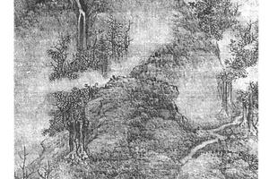 曳杖寻诗图轴