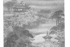 法李昭道楼阁春晓图
