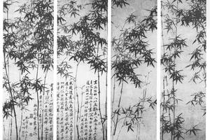 墨竹通景四条