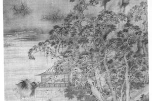 松阁高吟图轴