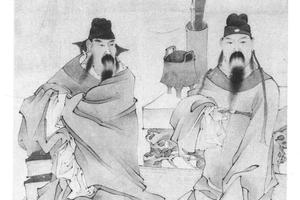 二老并坐图