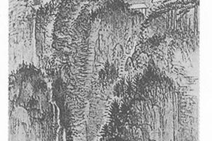 仿石溪山水图(额装)