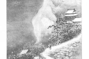 仿董其昌江天霁雪图