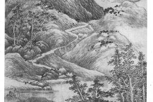 仿巨然山水