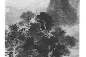 溪山猛雨图