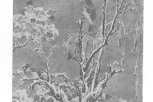雪景花鸟图