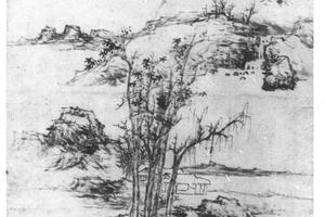 仿倪瓒山水