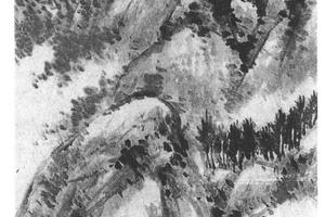 仿李流芳山水轴