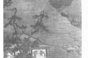 山叠赏月图