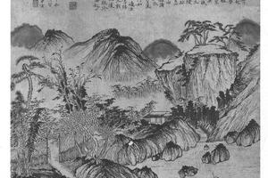 戴笠策杖图