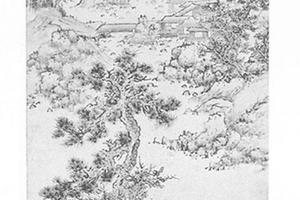 仿李成秋景山水图